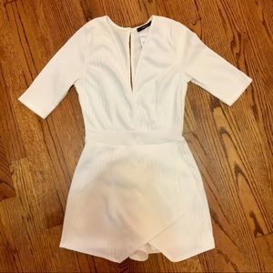 FINAL MOVING SALE NWT White Romper Skort